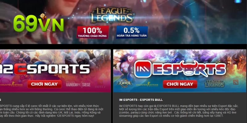 Các tham gia thể thao điện tử đơn giản